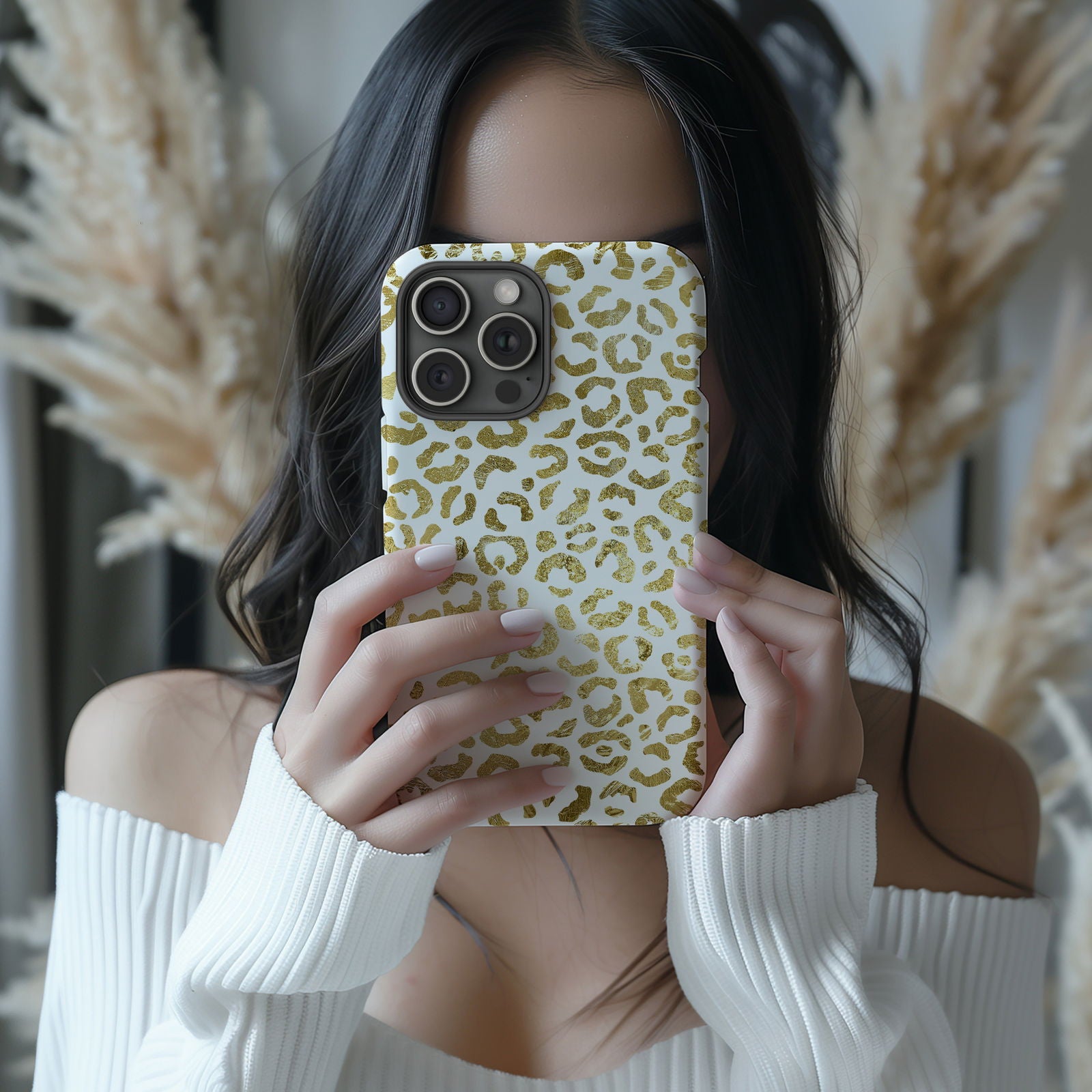 Gold Leopard Print Magsafe iPhone Case - Techy Treasures -  