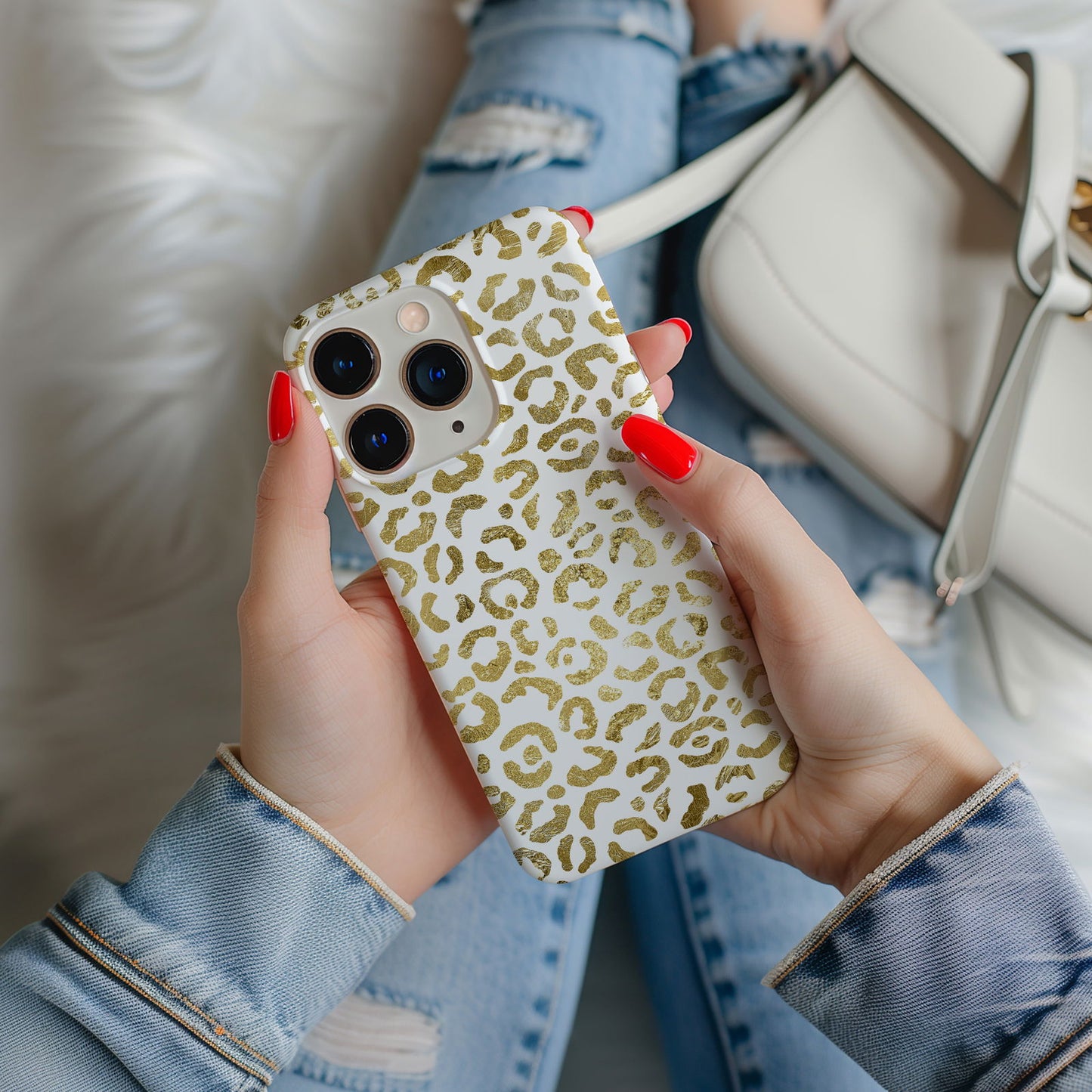 Gold Leopard Print Magsafe iPhone Case - Techy Treasures -  