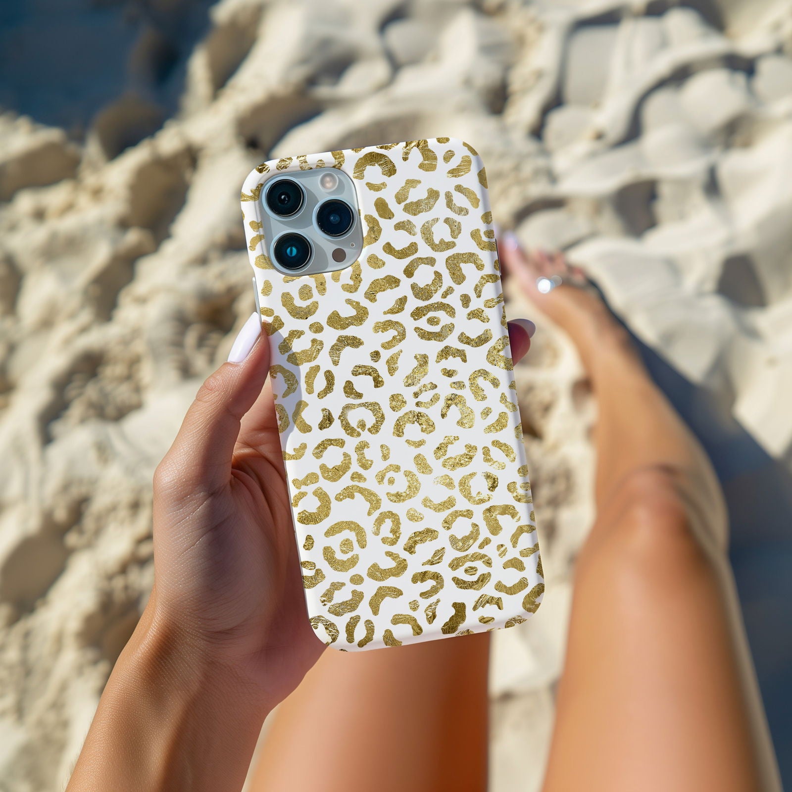 Gold Leopard Print Magsafe iPhone Case - Techy Treasures -  