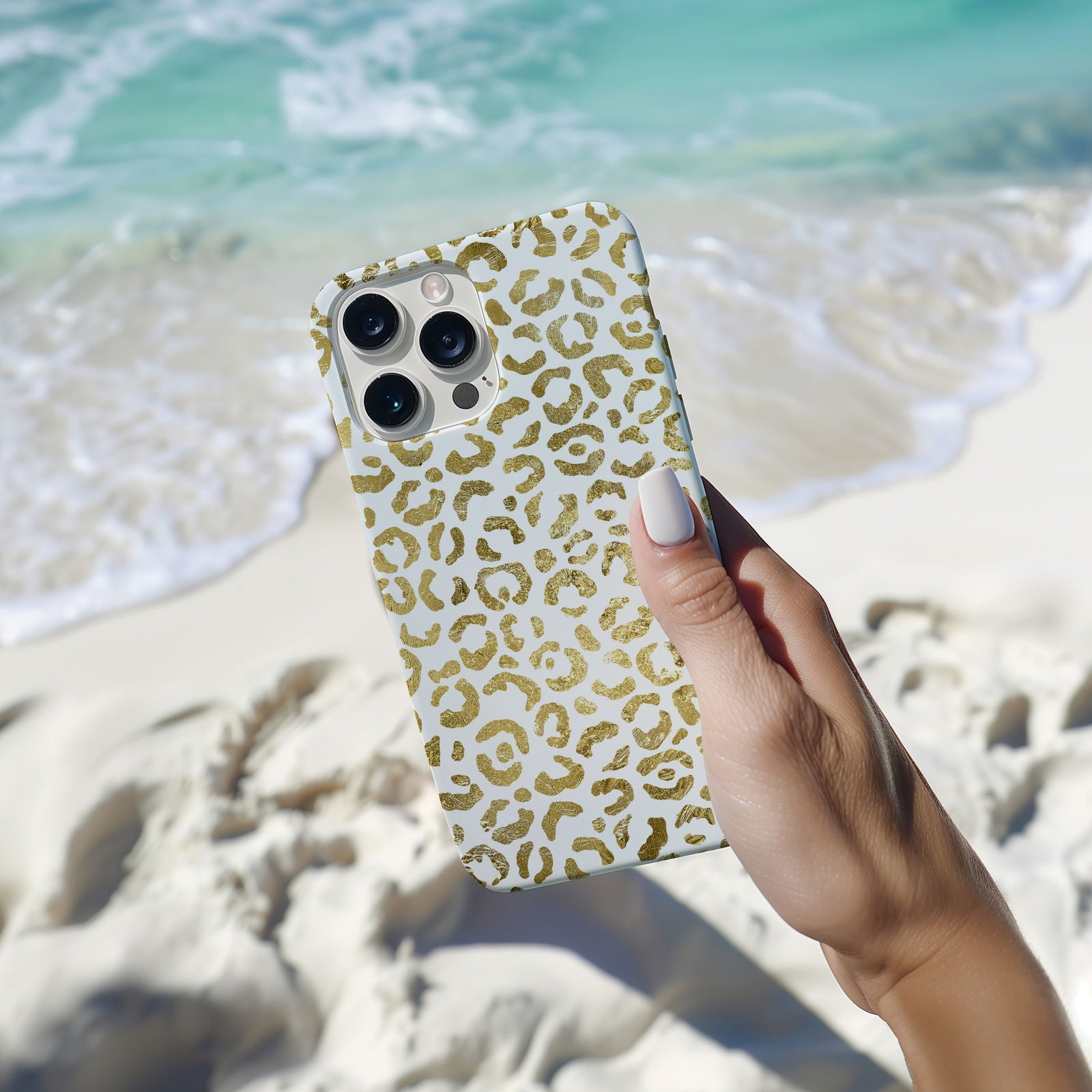Gold Leopard Print Magsafe iPhone Case - Techy Treasures -  