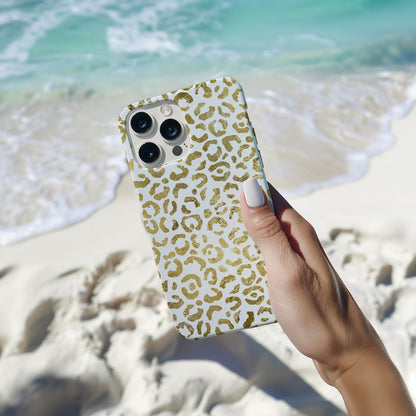 Gold Leopard Print Magsafe iPhone Case - Techy Treasures -  