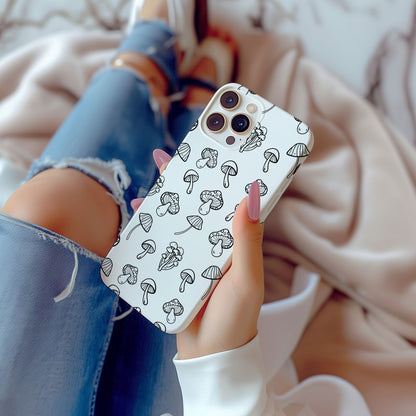 Hand Drawn Mushrooms Magsafe iPhone Case - Techy Treasures -  