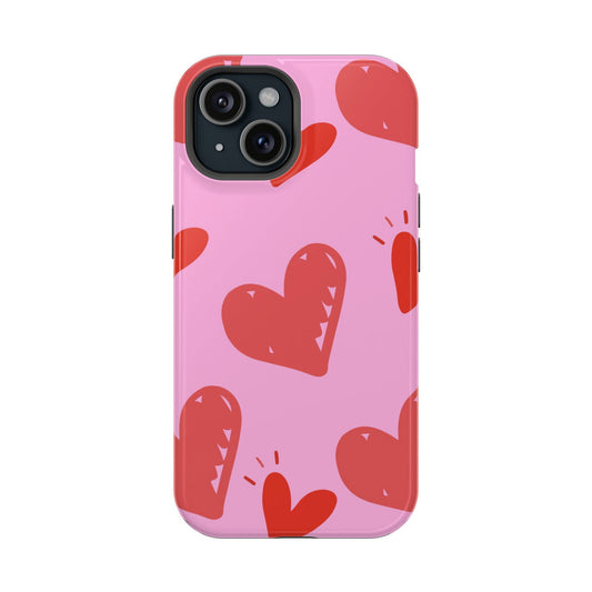 Hearts on Hearts Magsafe iPhone Case - Techy Treasures - Mobile Phone Cases 