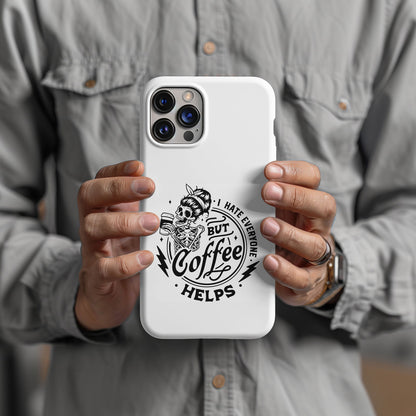 I Hate Everyone But Coffee Helps Magsafe iPhone Tough Case - Techy Treasures -  