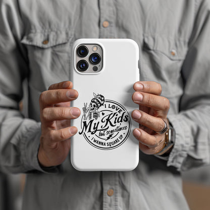 I Love My Kids But Sometimes I Want to Square Up Magsafe iPhone Tough Case - Techy Treasures -  