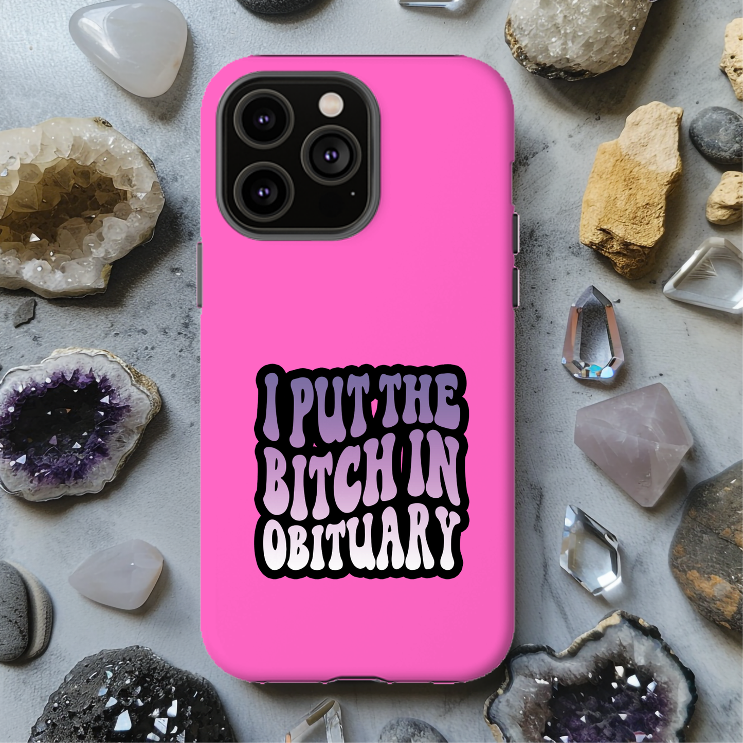 I Put The Bitch in Obituary Magsafe iPhone Tough Case - Techy Treasures -  