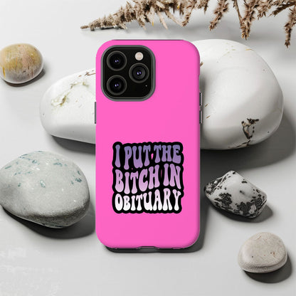 I Put The Bitch in Obituary Magsafe iPhone Tough Case - Techy Treasures -  