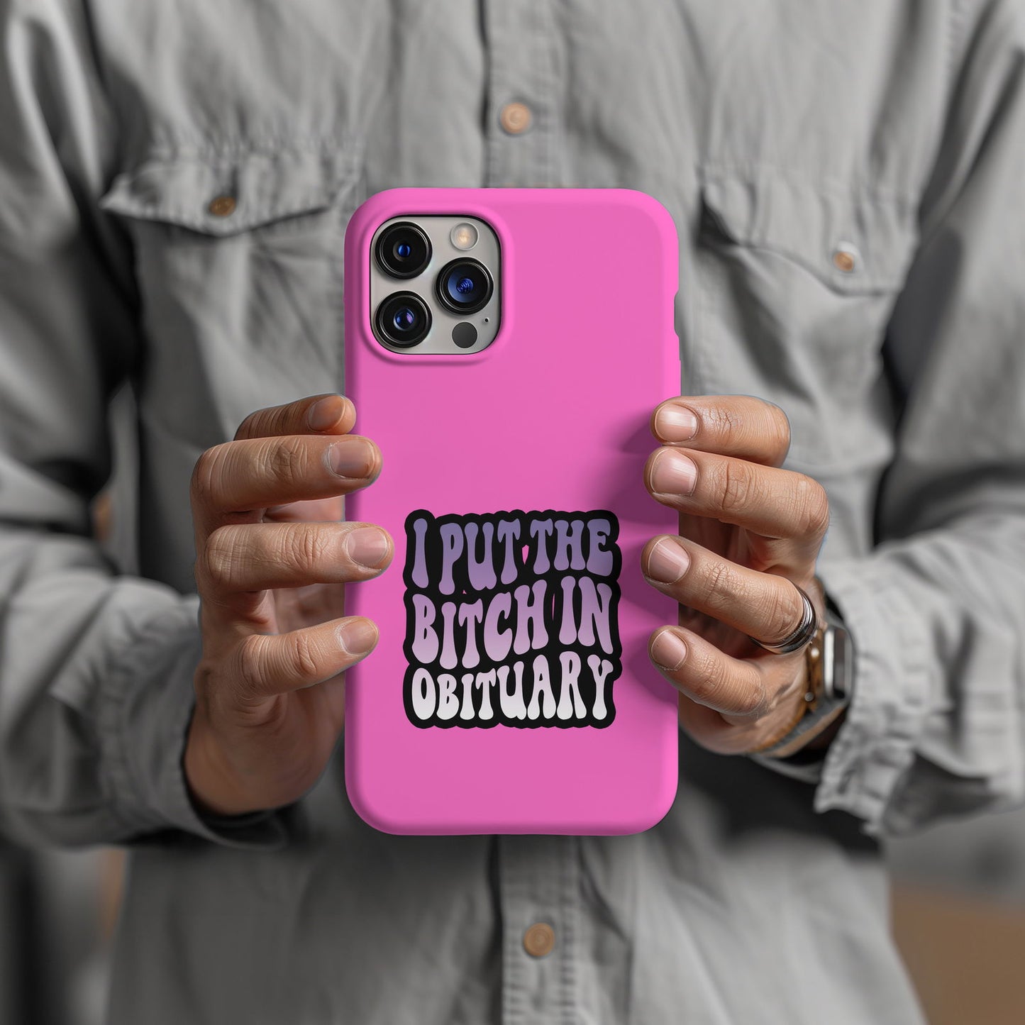 I Put The Bitch in Obituary Magsafe iPhone Tough Case - Techy Treasures -  