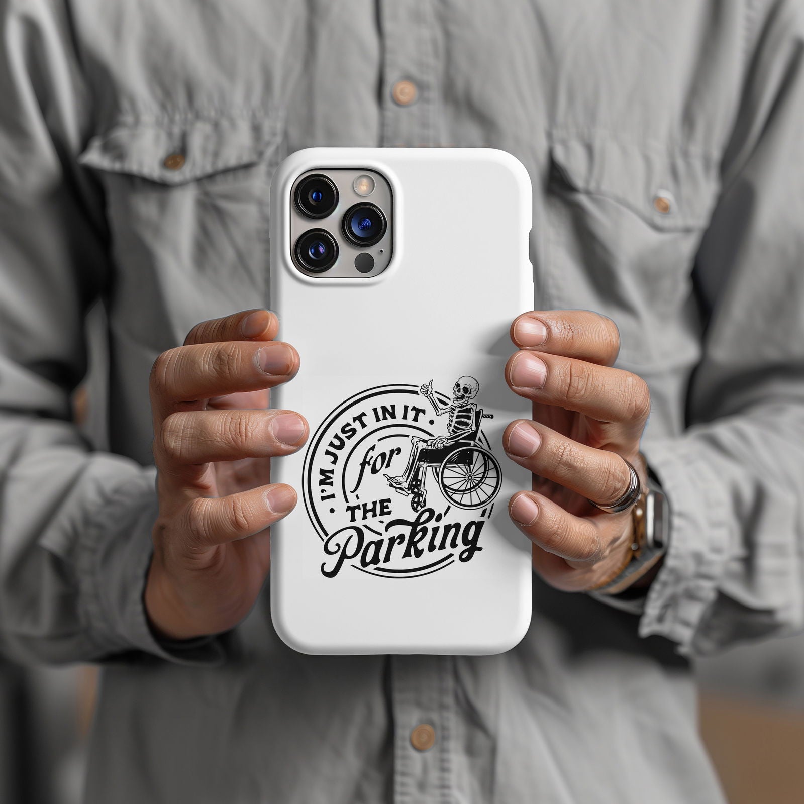 I'm Just In It For The Parking Magsafe iPhone Tough Case - Techy Treasures -  