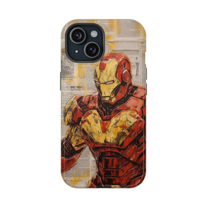 Iron Man Arc Reactor Armor Magsafe Tough Phone Case - Techy Treasures -  