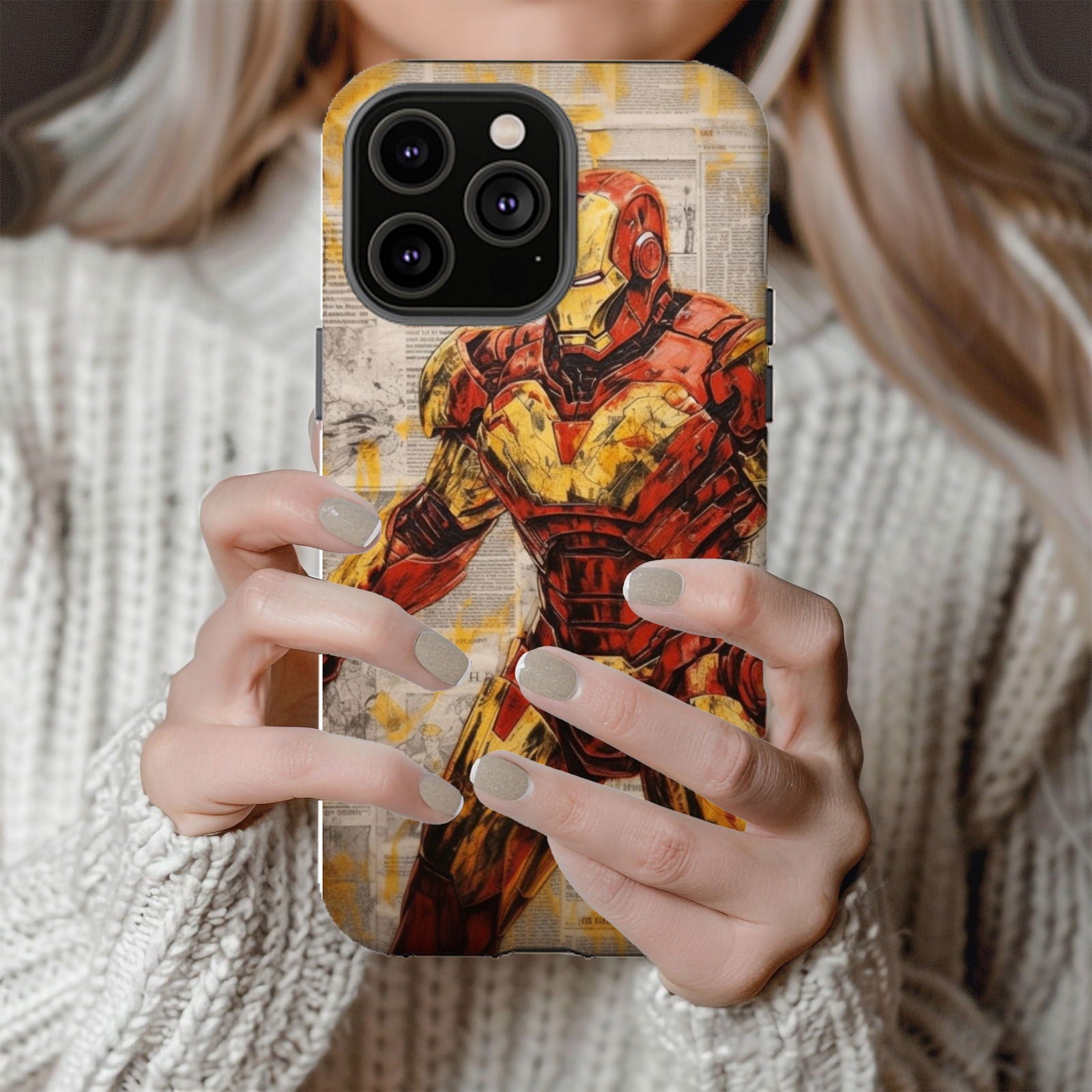 Iron Man Arc Reactor Armor Magsafe Tough Phone Case - Techy Treasures -  