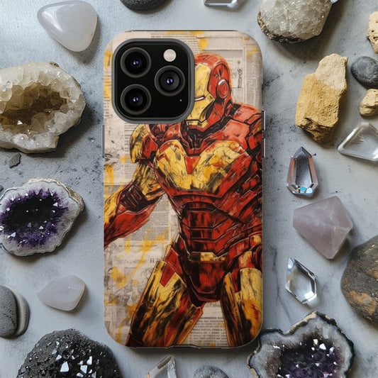Iron Man Arc Reactor Armor Magsafe Tough Phone Case - Techy Treasures - Phone Case 