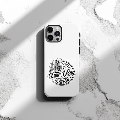 Just A Little Ray of Pitch Black Magsafe iPhone Tough Case - Techy Treasures -  