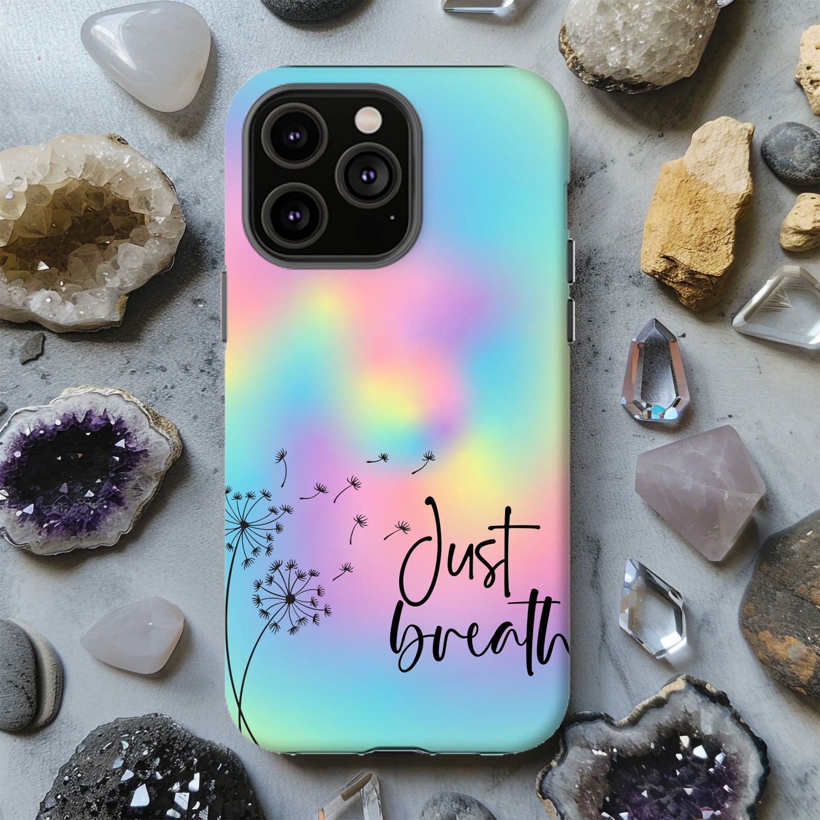 Just Breath Magsafe iPhone Tough Case - Techy Treasures -  