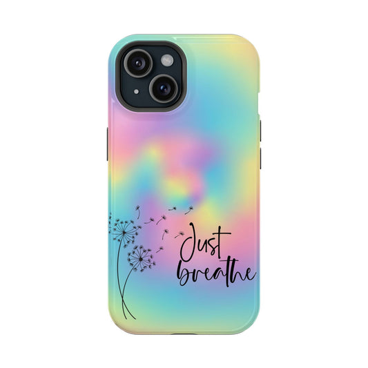 Just Breath Magsafe iPhone Tough Case - Techy Treasures - Phone Case 
