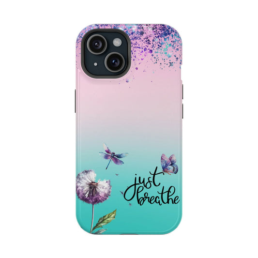 Just Breathe Magsafe iPhone Case - Techy Treasures - Mobile Phone Cases 