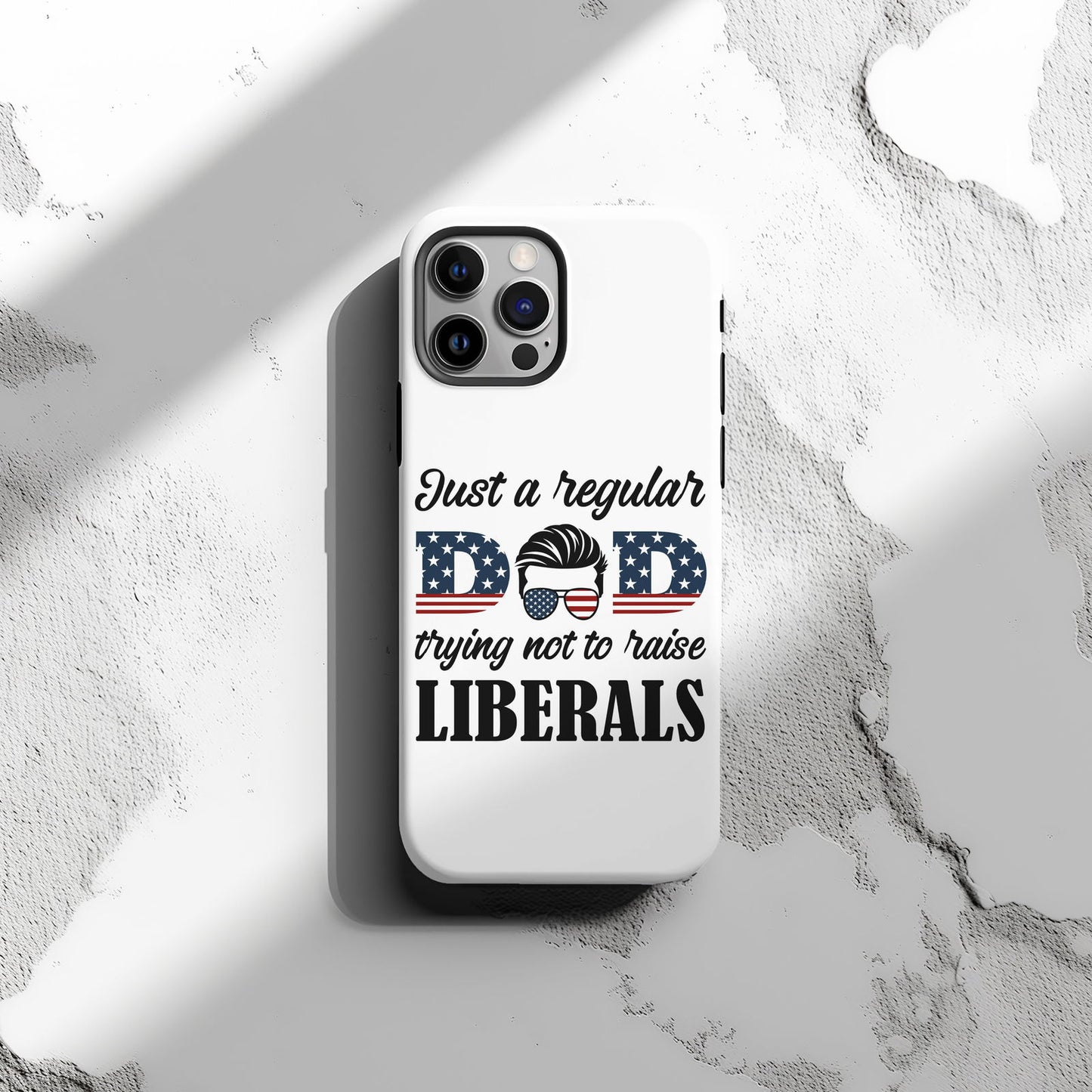 Just a Dad Trying Not To Raise Liberals Magsafe iPhone Tough Case - Techy Treasures -  