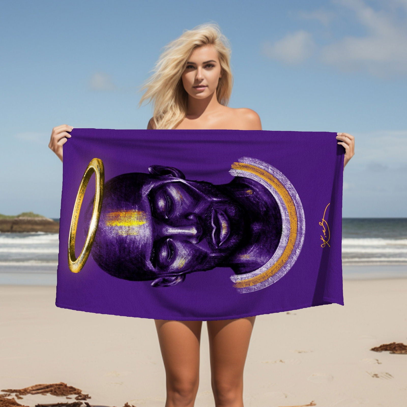 Kobe  Beach Towel, Absorbent Beach Towel, Legendary Kobe Gift - Techy Treasures -  