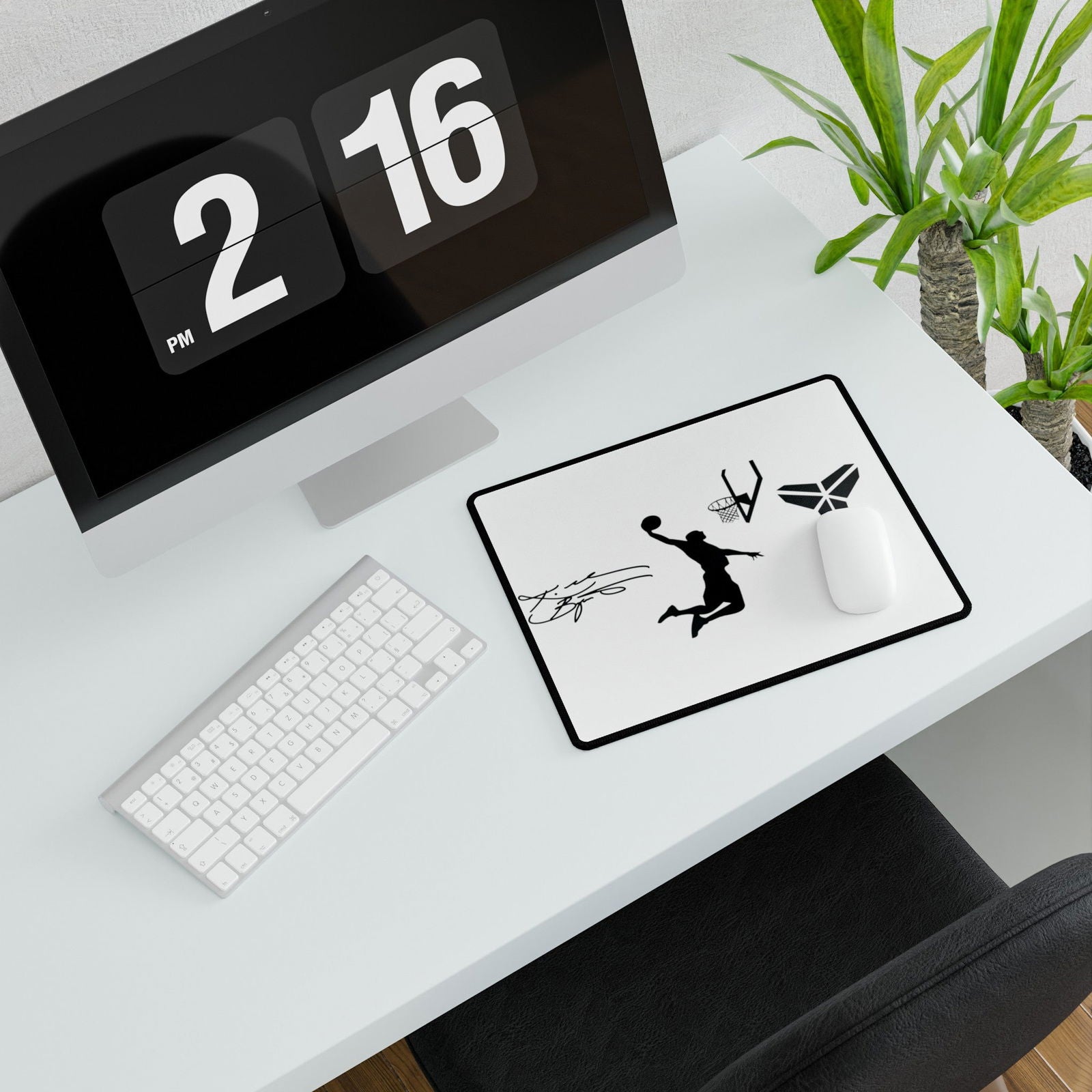 Kobe Bryant Basketball Desk Mat - Sports Fan Office Decor - Techy Treasures -  