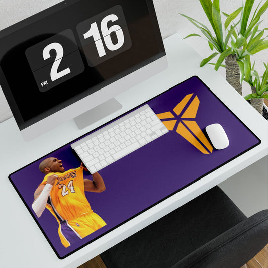 Kobe Bryant Basketball Desk Mat - Sports Fan Office Decor - Techy Treasures - Home Decor 