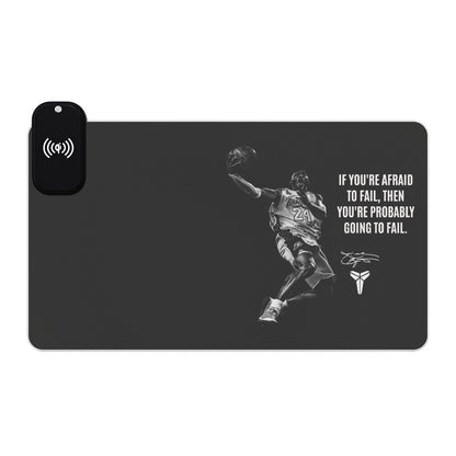 Kobe Bryant LED Gaming Mouse Pad, Wireless Charging Template - Techy Treasures -  