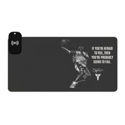 Kobe Bryant LED Gaming Mouse Pad, Wireless Charging Template - Techy Treasures -  