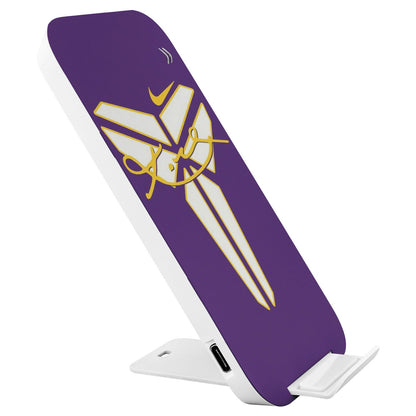 Kobe Bryant Mamba Phone Charger, Wireless Device with Purple and Gold Logo With Autograph, Perfect for NBA Fans - Techy Treasures - Accessories 