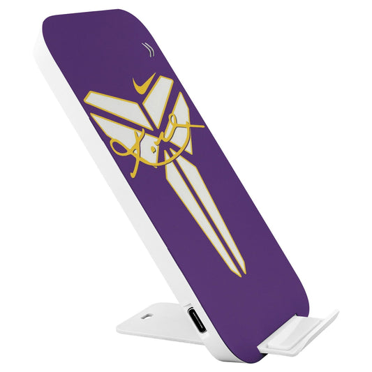 Kobe Bryant Mamba Phone Charger, Wireless Device with Purple and Gold Logo With Autograph, Perfect for NBA Fans - Techy Treasures - Accessories 