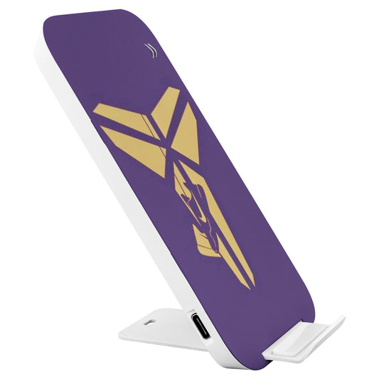 Kobe Bryant Mamba Phone Charger, Wireless Device with Purple and Gold Logo and His Shoes Hung Up, Perfect for NBA Fans - Techy Treasures - Accessories 
