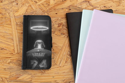Kobe Bryant Wallet Phone Case - Basketball Fan Gift - Cell Phone Holder & Card Slot - Leather Wallet for Sports Lovers - Techy Treasures -  