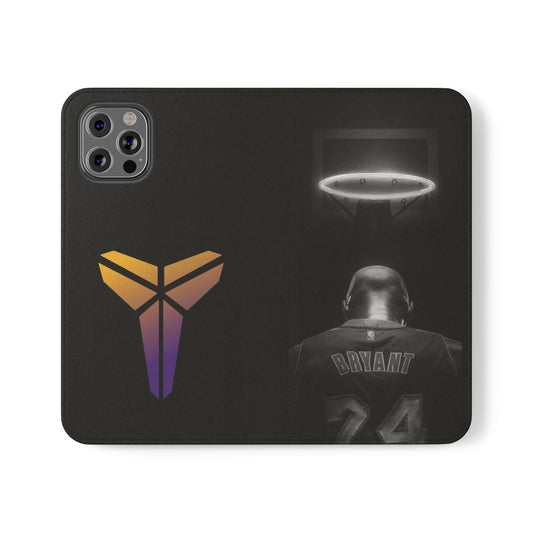 Kobe Bryant Wallet Phone Case - Basketball Fan Gift - Cell Phone Holder & Card Slot - Leather Wallet for Sports Lovers - Techy Treasures - Phone Case 