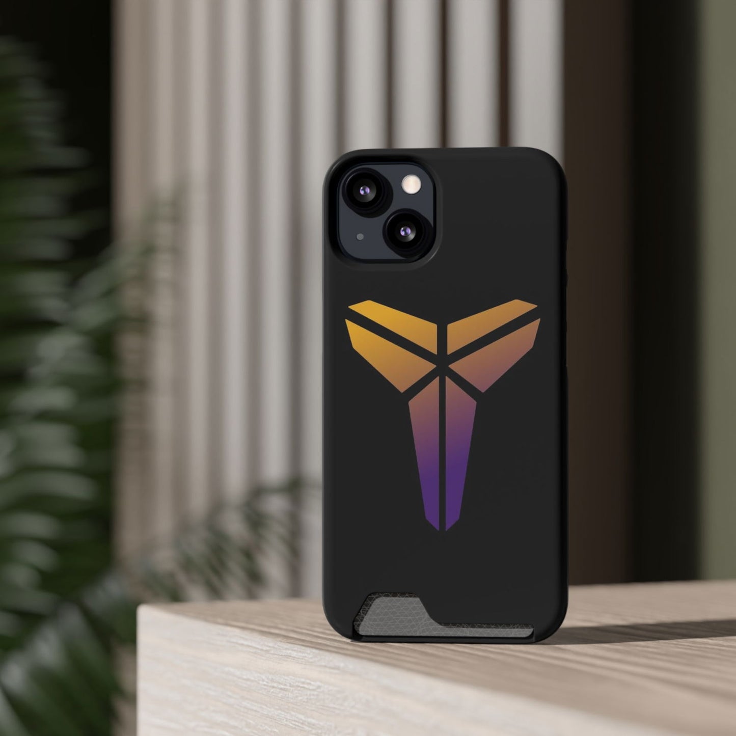 Kobe Bryant iPhone Case With Card Slot - Techy Treasures - Mobile Phone Cases 