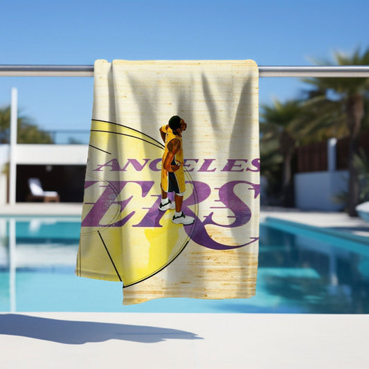 Kobe Towel, Absorbent Beach Towel, Laker Fan Gift - Techy Treasures -  