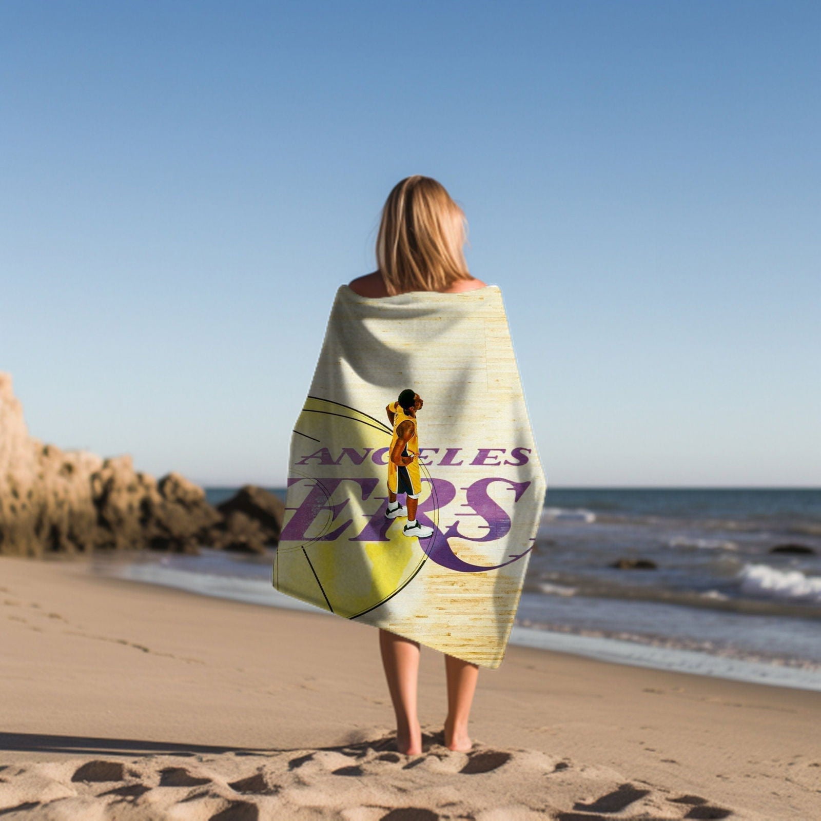 Kobe Towel, Absorbent Beach Towel, Laker Fan Gift - Techy Treasures -  