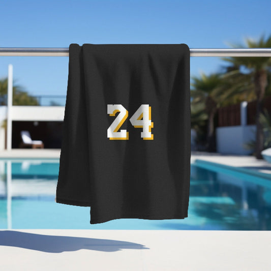 Kobe Towel, Absorbent Beach Towel, Laker Fan Gift - Techy Treasures -  