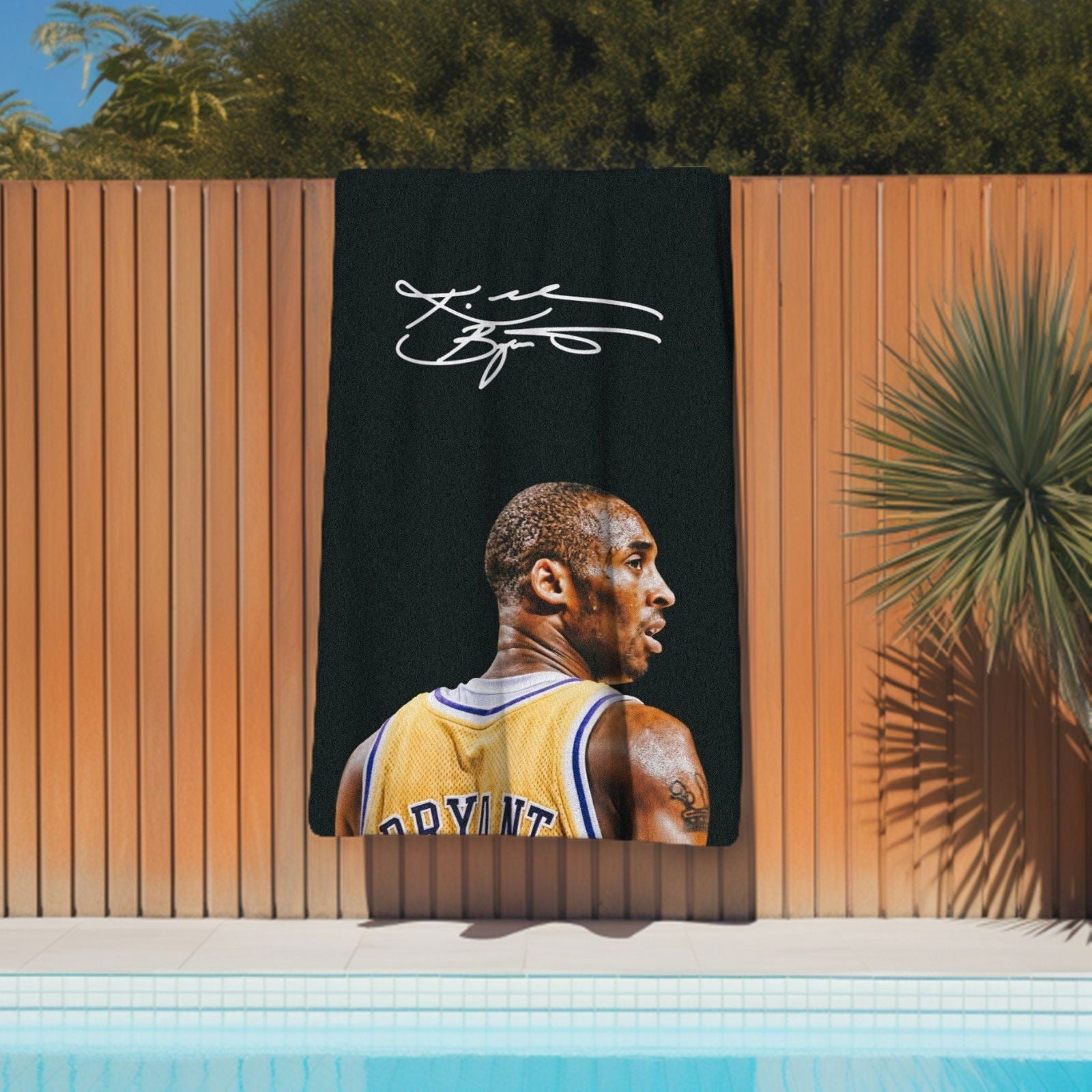 Kobe Towel, Absorbent Beach Towel, Laker Fan Gift - Techy Treasures -  