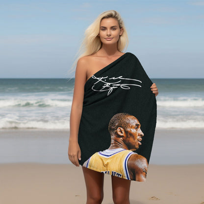 Kobe Towel, Absorbent Beach Towel, Laker Fan Gift - Techy Treasures -  
