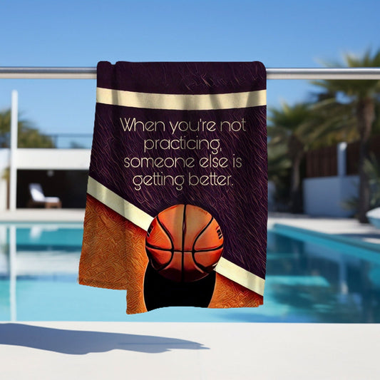 Kobe Towel, Absorbent Beach Towel, Laker Fan Gift - Techy Treasures -  