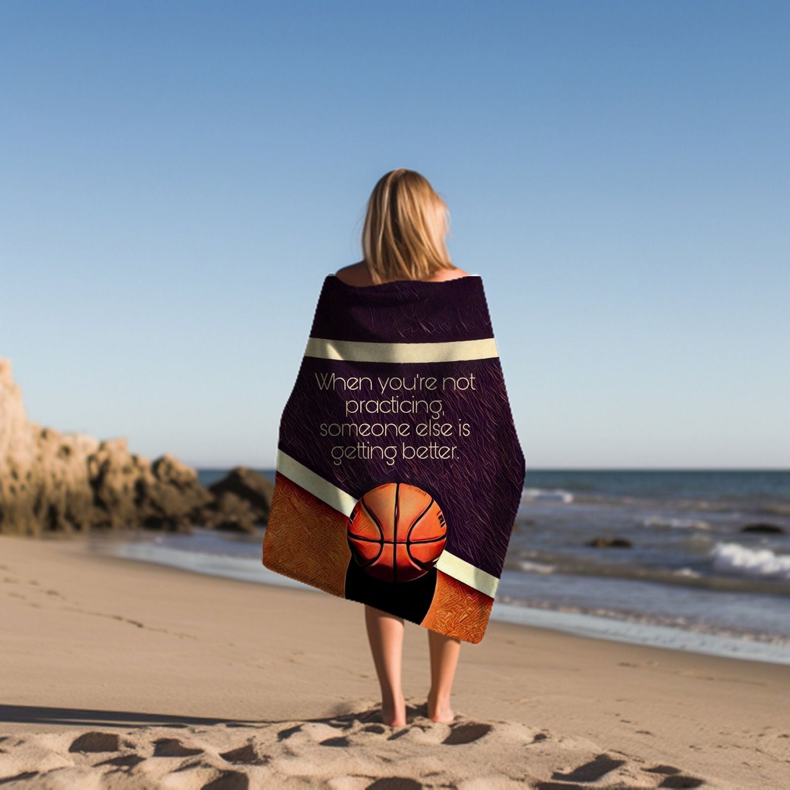 Kobe Towel, Absorbent Beach Towel, Laker Fan Gift - Techy Treasures -  