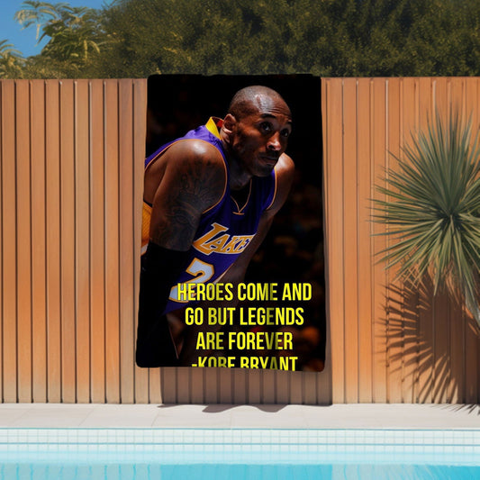 Kobe Towel, Absorbent Beach Towel, Laker Fan Gift - Techy Treasures -  