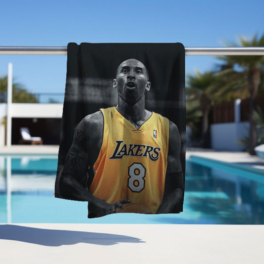 Kobe Towel, Absorbent Beach Towel, Laker Fan Gift - Techy Treasures -  