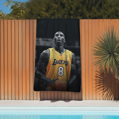 Kobe Towel, Absorbent Beach Towel, Laker Fan Gift - Techy Treasures -  
