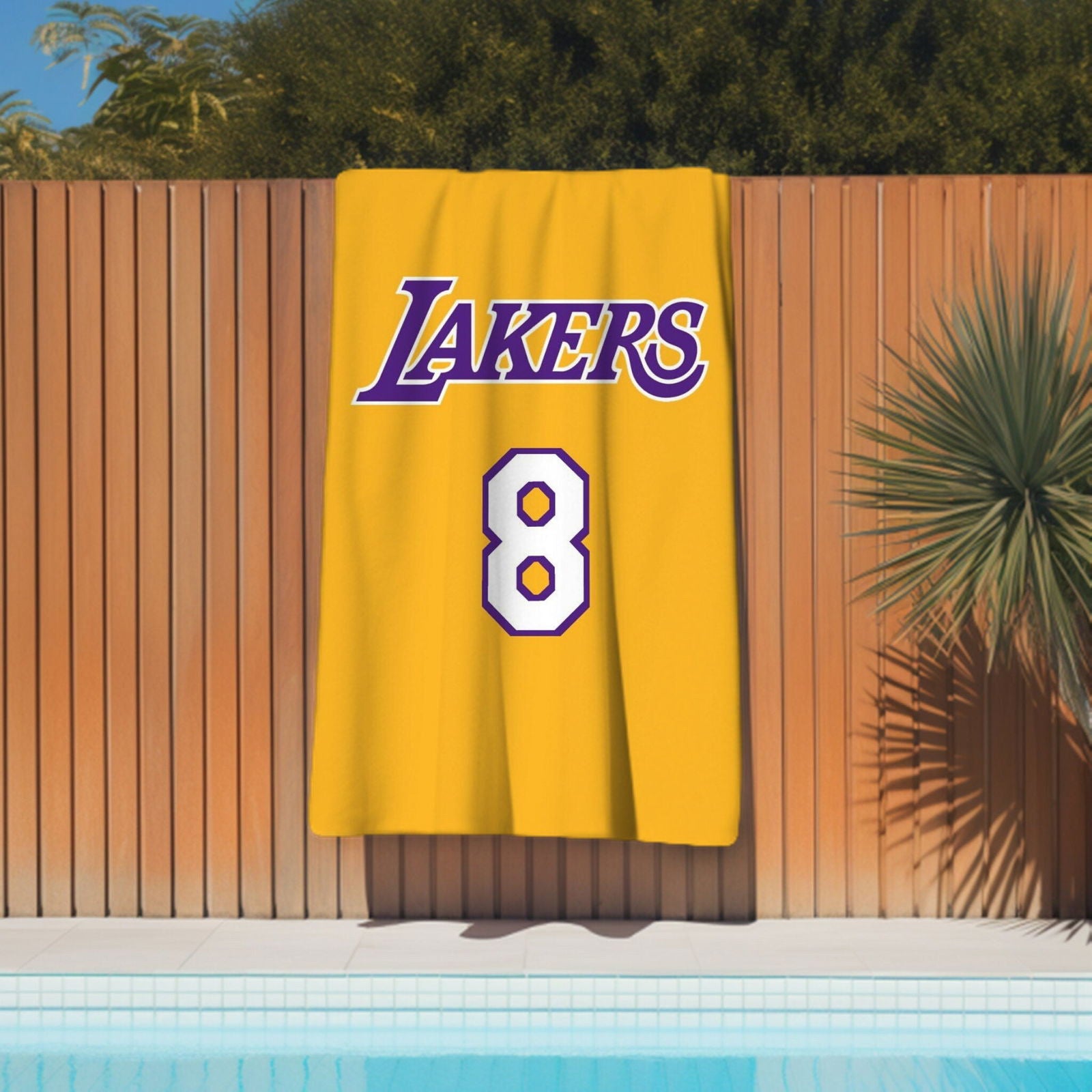 Kobe Towel, Absorbent Beach Towel, Laker Fan Gift - Techy Treasures -  