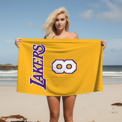 Kobe Towel, Absorbent Beach Towel, Laker Fan Gift - Techy Treasures -  