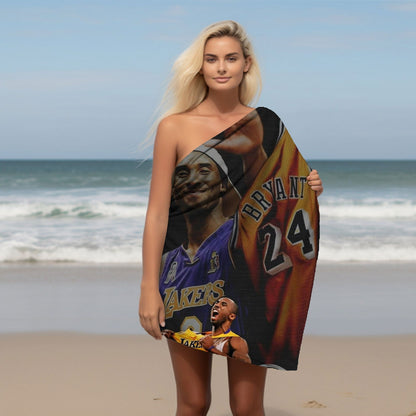 Kobe Towel, Absorbent Beach Towel, Laker Fan Gift - Techy Treasures -  