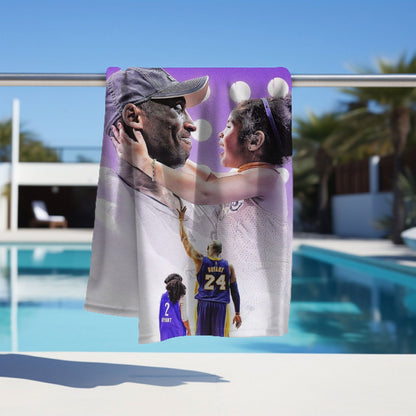 Kobe Towel, Absorbent Beach Towel, Laker Fan Gift - Techy Treasures -  