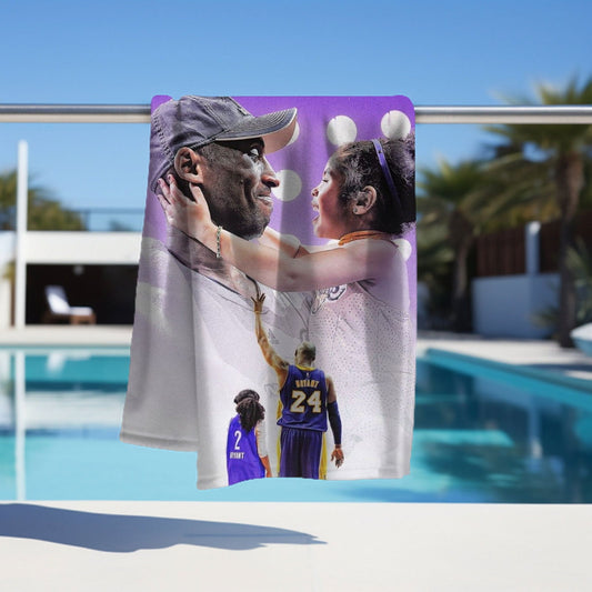 Kobe Towel, Absorbent Beach Towel, Laker Fan Gift - Techy Treasures -  