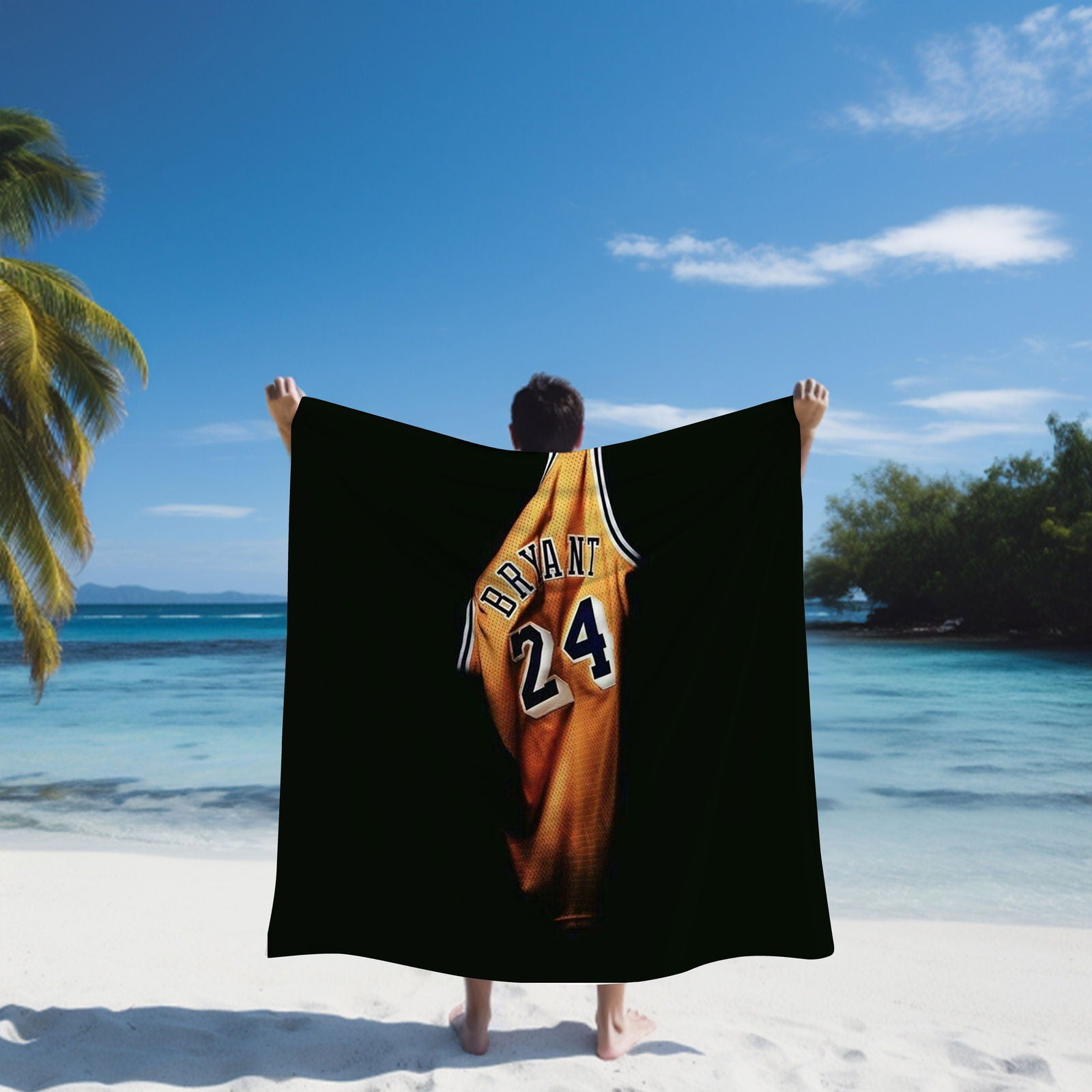 Kobe Towel, Absorbent Beach Towel, Legendary Kobe  Custom Laker Fan Gift - Techy Treasures -  