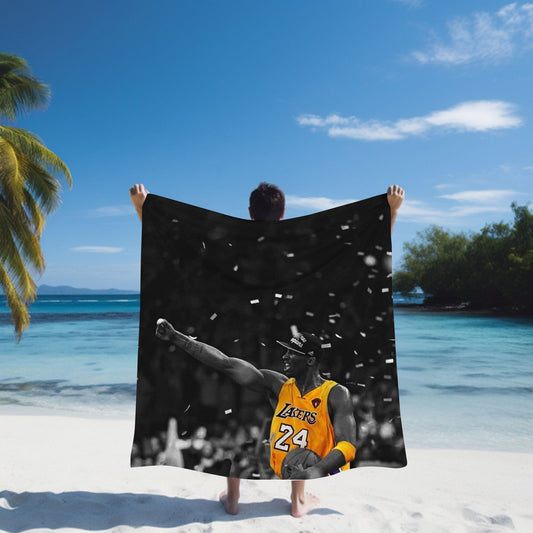 Kobe Towel, Absorbent Beach Towel, Legendary Kobe  Custom Laker Fan Gift - Techy Treasures -  