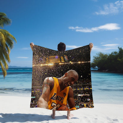 Kobe Towel, Absorbent Beach Towel, Legendary Kobe  Custom Laker Fan Gift - Techy Treasures -  